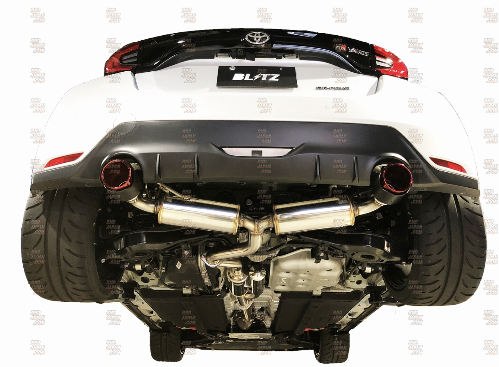 Blitz Nur-Spec Custom Edition Nur-CE Carbon Red Muffler Exhaust